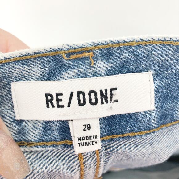 RE/DONE Women's 90's Low Slung Jeans 28 Vintage Playa Light Blue 100% Cotton NWT - Picture 11 of 13